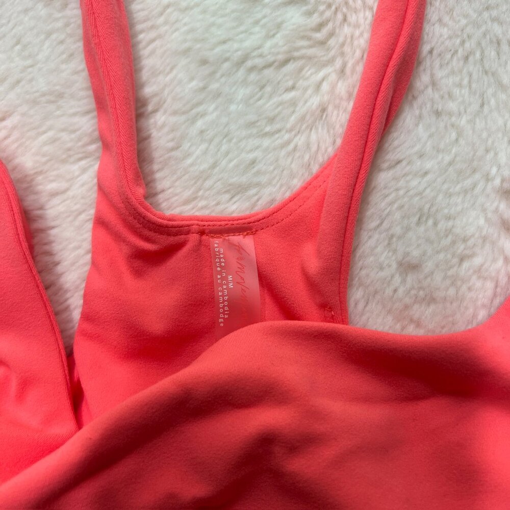 NWT Free People FP Movement Neon Coral Sports Bra –‎ Women's Medium - Picture 5 of 9
